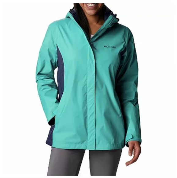 Columbia Arcadia Hooded Rain Packable Jacket - Picture 1 of 6